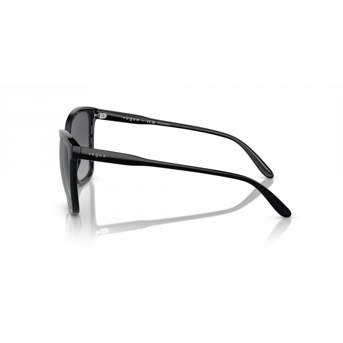 Vogue Kadın Güneş Gözlüğü - Cat-eye Form Siyah Kemik Çerçeve Gri Polarize Cam 0VO5520S