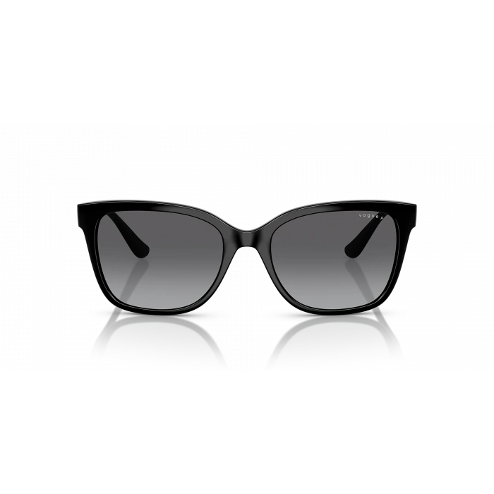Vogue Kadın Güneş Gözlüğü - Yumuşak Dikdörtgen Form Siyah Enjeksiyon Çerçeve Yeşil Degrade Kahverengi Cam 0VO5426S