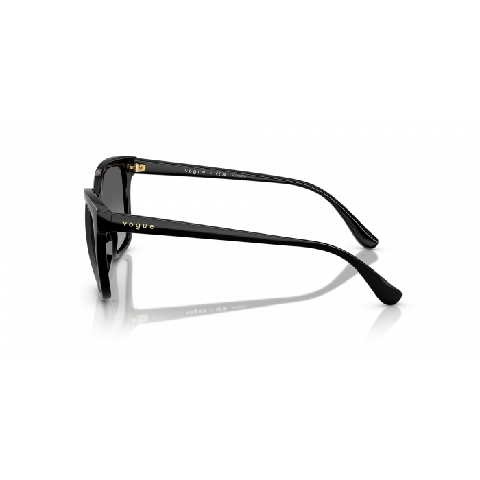 Vogue Kadın Güneş Gözlüğü - Yumuşak Dikdörtgen Form Siyah Enjeksiyon Çerçeve Yeşil Degrade Kahverengi Cam 0VO5426S