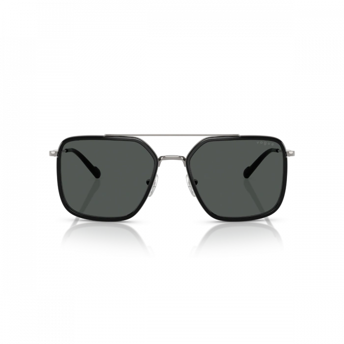 Vogue Erkek Güneş Gözlüğü - Kare Form Tunç Grisi Metal Çerçeve Koyu Gri Cam 0VO4336SI
