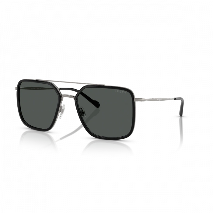 Vogue Erkek Güneş Gözlüğü - Kare Form Tunç Grisi Metal Çerçeve Koyu Gri Cam 0VO4336SI