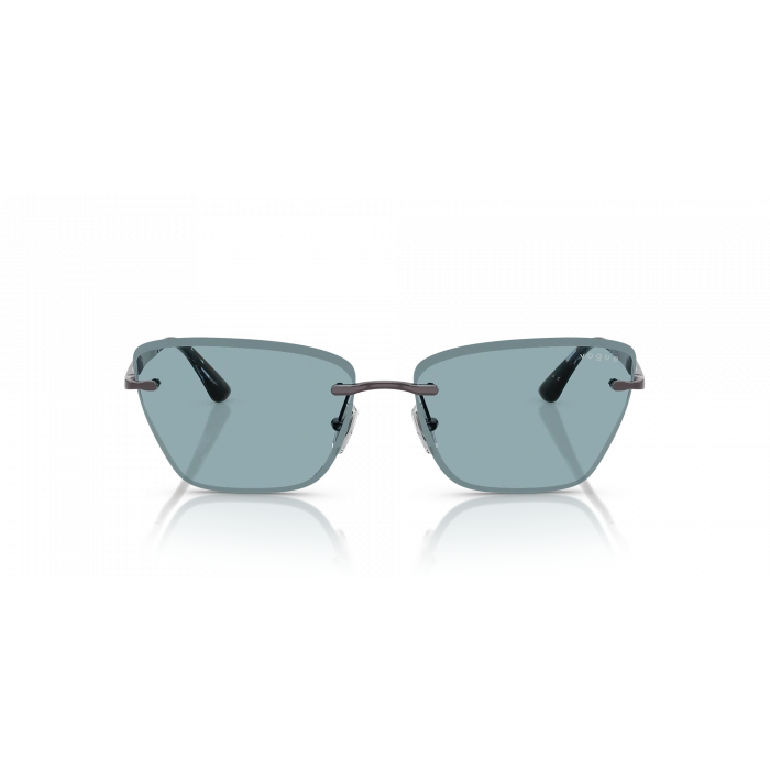 Vogue Kadın Güneş Gözlüğü - Cat-eye Form Açık Mor Metal Çerçeve Mavi Cam 0VO4332S