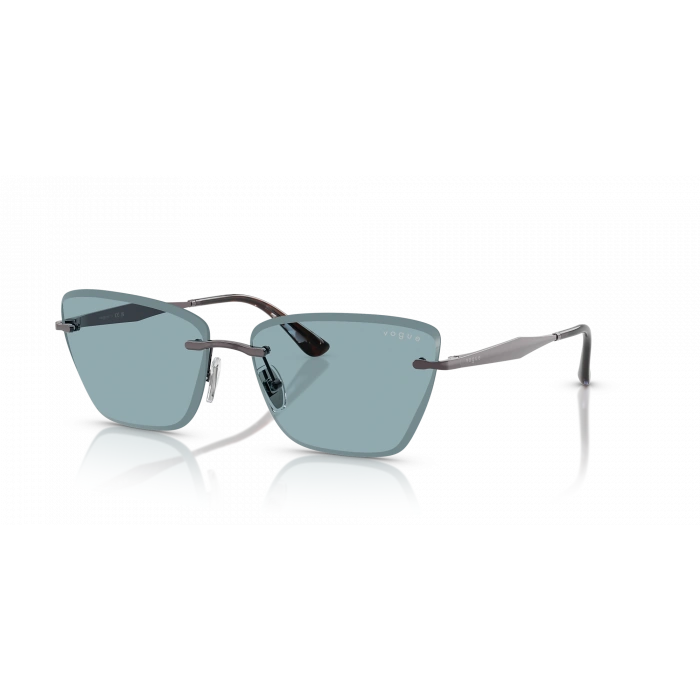 Vogue Kadın Güneş Gözlüğü - Cat-eye Form Açık Mor Metal Çerçeve Mavi Cam 0VO4332S