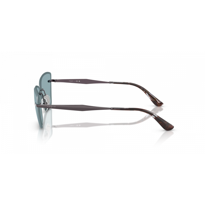 Vogue Kadın Güneş Gözlüğü - Cat-eye Form Açık Mor Metal Çerçeve Mavi Cam 0VO4332S