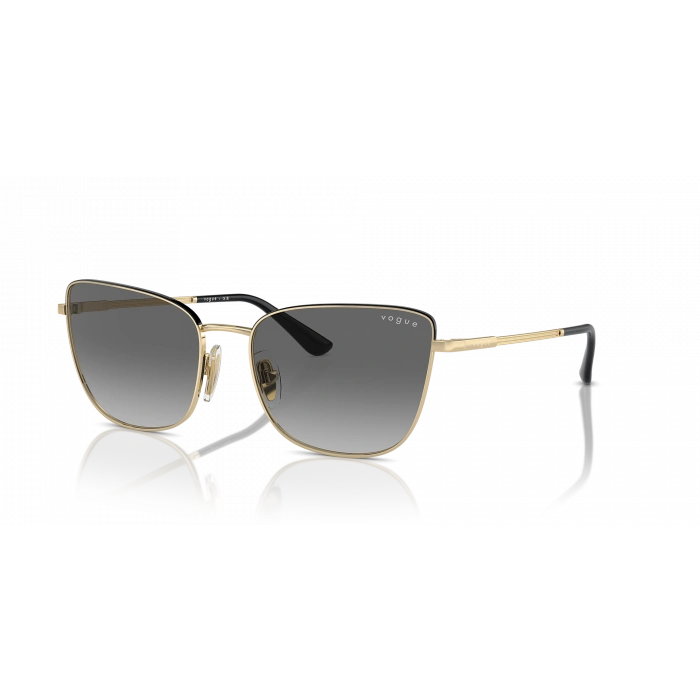Vogue Kadın Güneş Gözlüğü - Butterfly Form, Açık Altın/Top Black Metal Çerçeve Gri Degrade Cam 0VO4308S