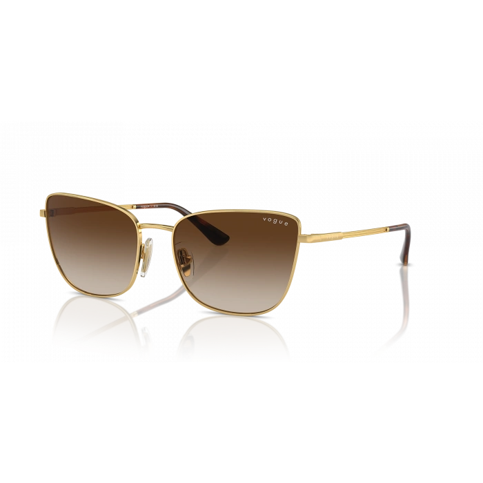 Vogue Kadın Güneş Gözlüğü - Butterfly Altın Metal Çerçeve Kahverengi Degrade Cam 0VO4308S