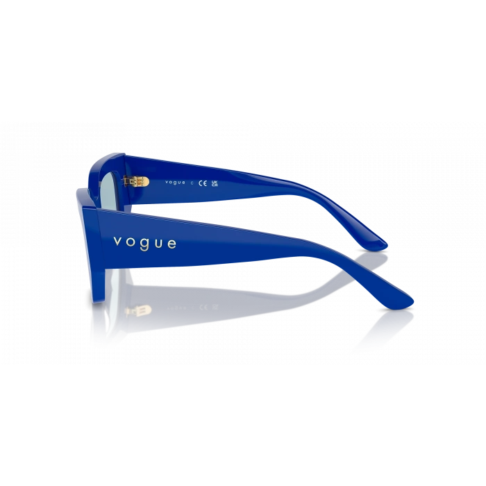 Vogue Kadın Güneş Gözlüğü - Geometrik/İrregüler Form Mavi Kemik Çerçeve Açık Azure Cam 0VO5583S