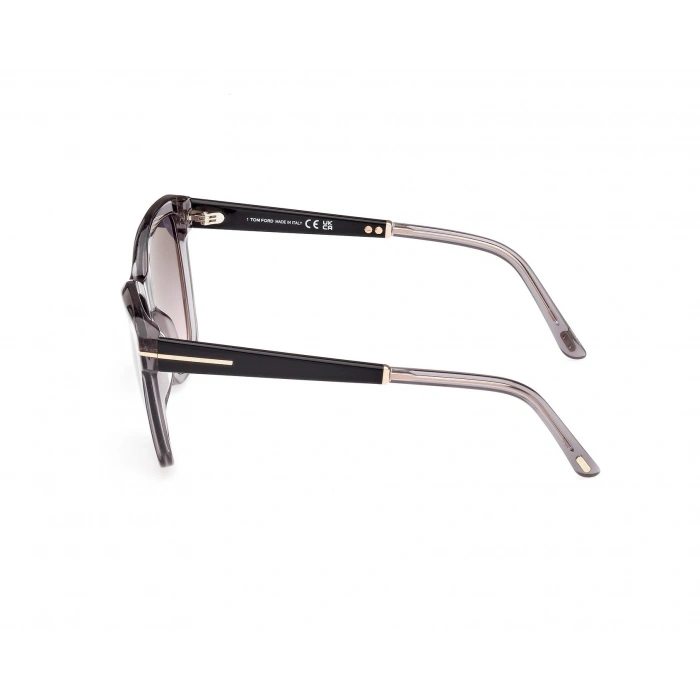 Tom Ford Kadın Güneş Gözlüğü - Kristal Gri Kemik Çerçeve Gri Degrade Cam FT1087