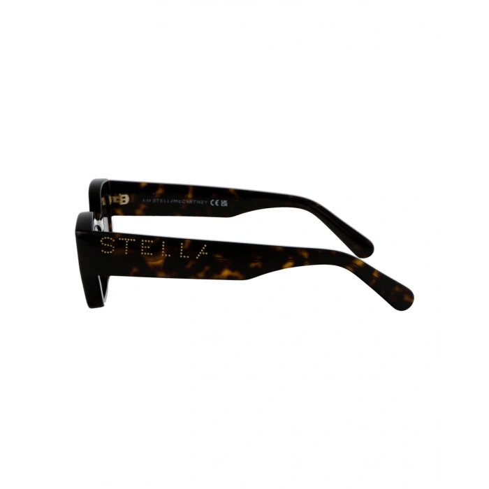 Stella McCartney Kadın Güneş Gözlüğü - Cat Eye Koyu Havana Kemik Çerçeve Gri Tek Renk Cam UV400 SC40047I-Y