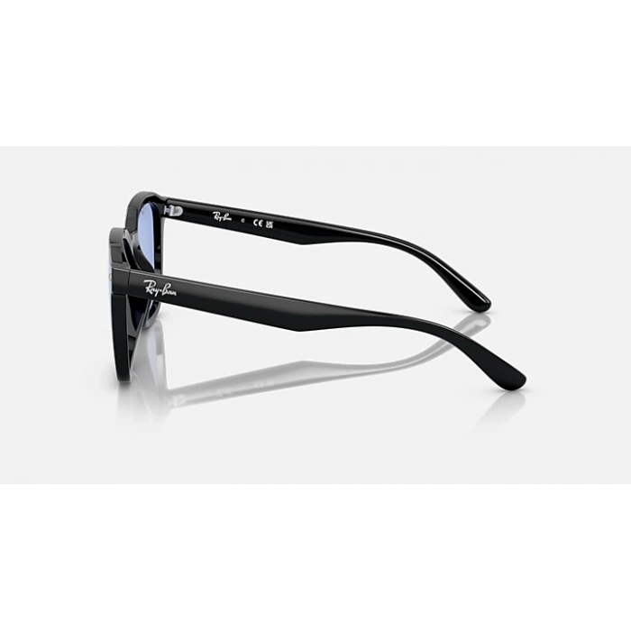 Ray-Ban Unisex Güneş Gözlüğü - Kare Siyah Kemik Çerçeve Mavi Cam %100 UV Koruma 0RB4392D