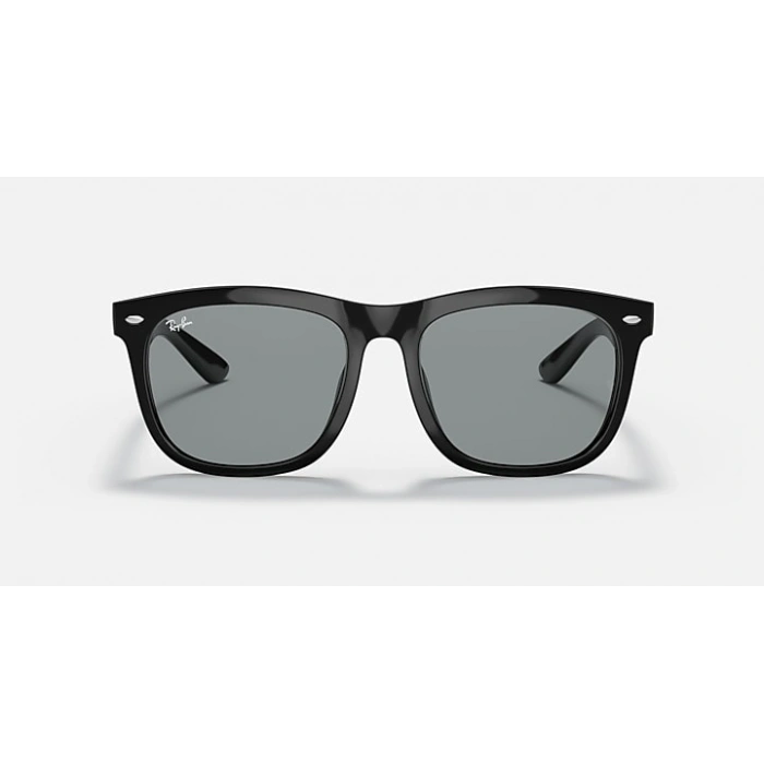 Ray-Ban Unisex Güneş Gözlüğü - Kare Siyah Kemik Çerçeve Klasik Koyu Gri Cam %100 UV Koruma RB4260D