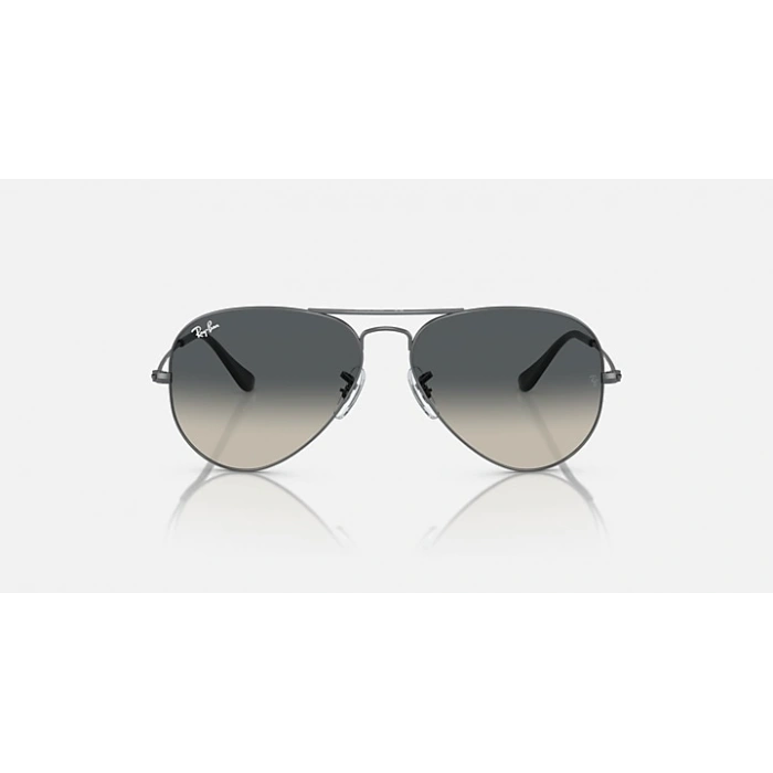 Ray-Ban Unısex Güneş Gözlüğü - Damla Gri Metal Metal Çerçeve Füme Cam Degrade %100 UV Koruma 0RB3025