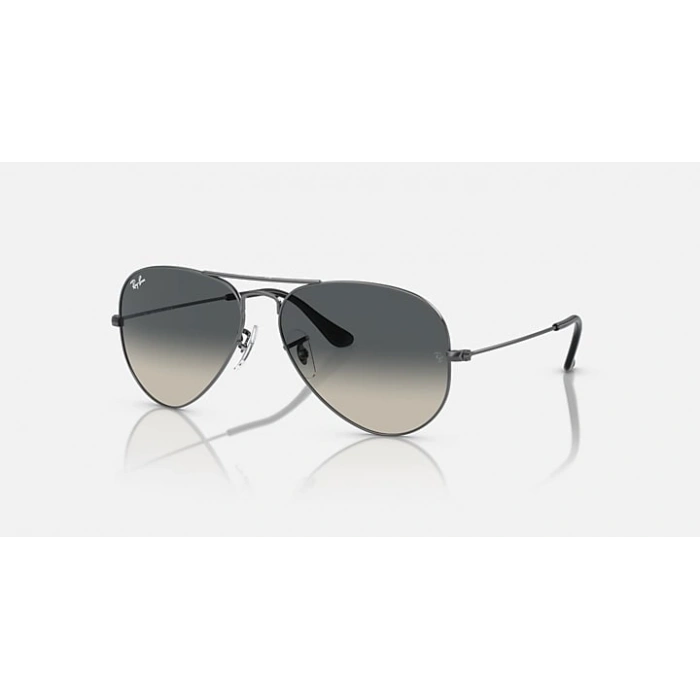Ray-Ban Unısex Güneş Gözlüğü - Damla Gri Metal Metal Çerçeve Füme Cam Degrade %100 UV Koruma 0RB3025