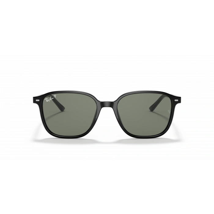 Ray-Ban Unisex Güneş Gözlüğü - Kare Siyah Kemik Çerçeve Yeşil Cam Polarize %100 UV Koruma 0RB2193