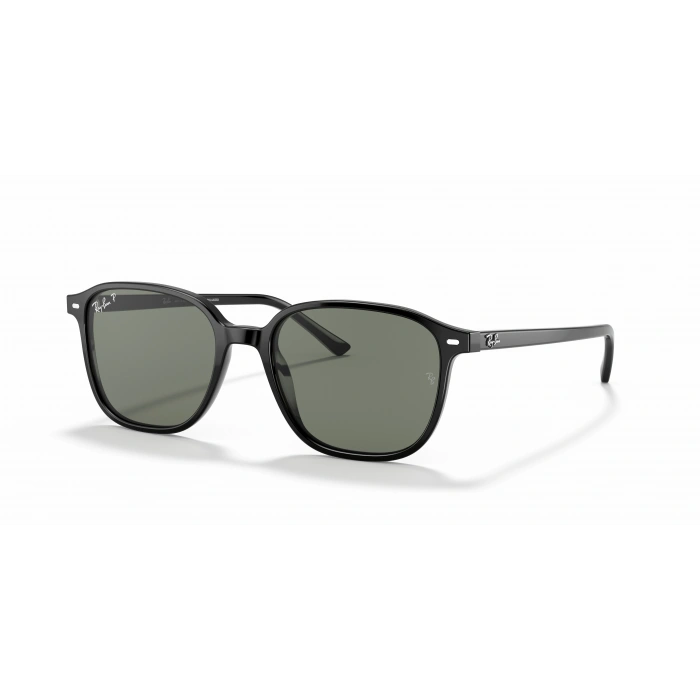 Ray-Ban Unisex Güneş Gözlüğü - Kare Siyah Kemik Çerçeve Yeşil Cam Polarize %100 UV Koruma 0RB2193