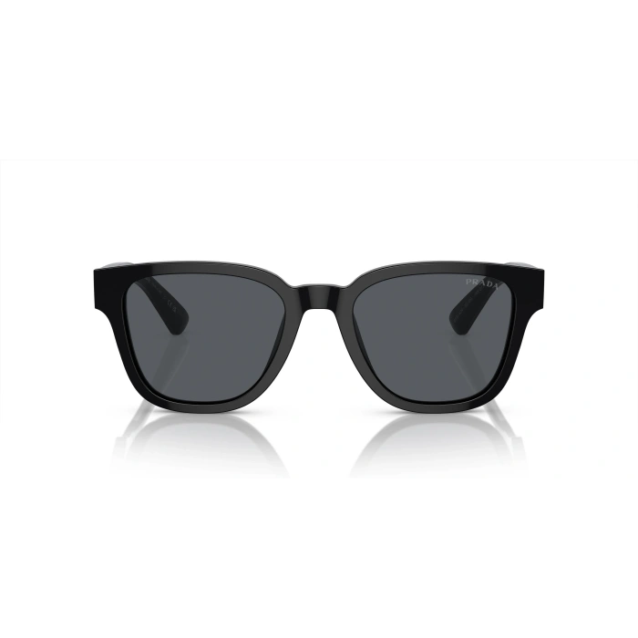 Prada Unisex Güneş Gözlüğü - Geometrik Siyah Kemik Çerçeve Füme Cam Mat UV400 0PR A04S