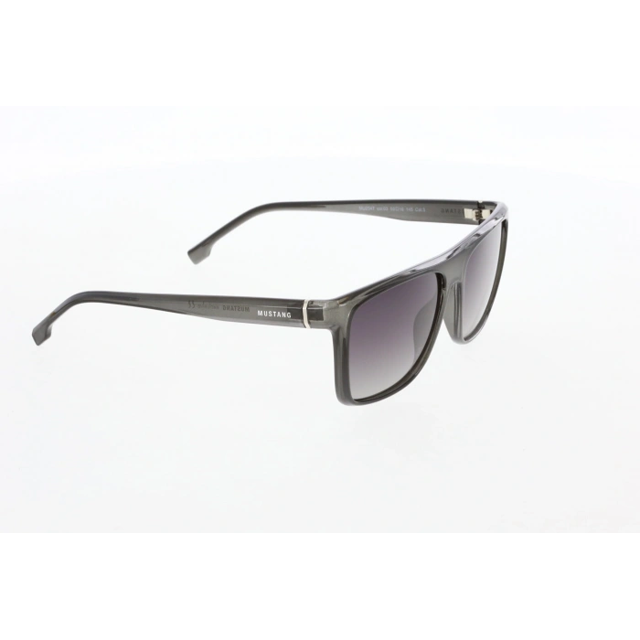Mustang Erkek Güneş Gözlüğü - Geometrik Füme Kemik Çerçeve Kahverengi Cam %100 UV Koruma Polarize MU2547