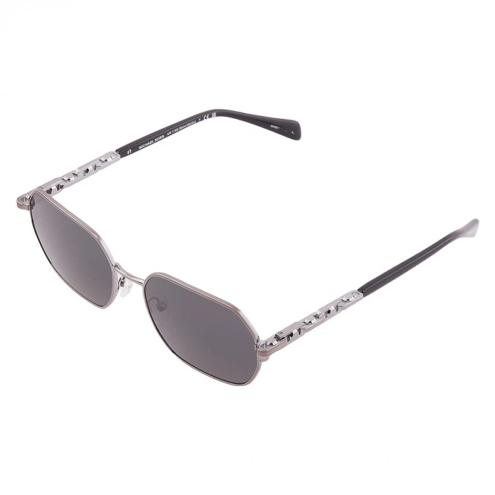 Michael Kors Güneş Gözlüğü - Asimetrik Füme Metal Çerçeve Koyu Gri Cam UV400 0MK1165 100287 57