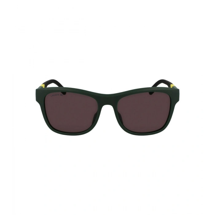 Lacoste Erkek Güneş Gözlüğü - Geometrik Yeşil Kemik Çerçeve Kahverengi Cam UV Filtre L6043S 301