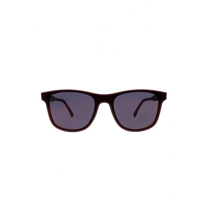 Lacoste Unisex Güneş Gözlüğü - Dikdörtgen Bordo Kemik Çerçeve Mor Degrade Cam, UV400 L907S 615