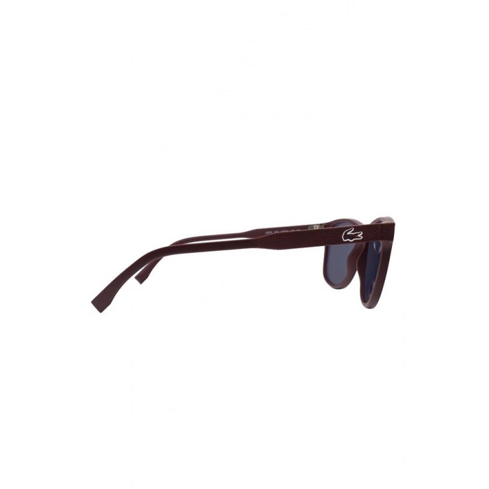 Lacoste Unisex Güneş Gözlüğü - Dikdörtgen Bordo Kemik Çerçeve Mor Degrade Cam, UV400 L907S 615