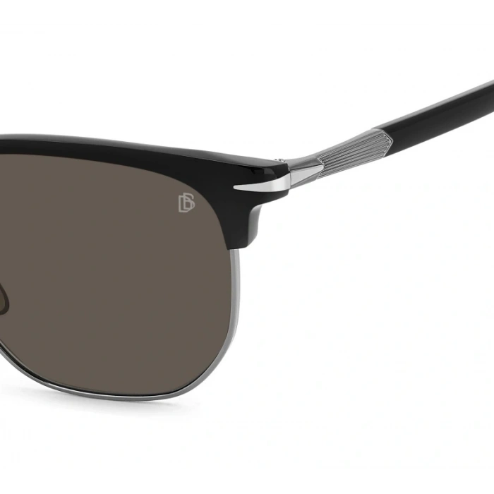 David Beckham Unisex Güneş Gözlüğü - Siyah Kemik Çerçeve Füme Cam %100 UV Koruma DB 1176/G/S Ans 54