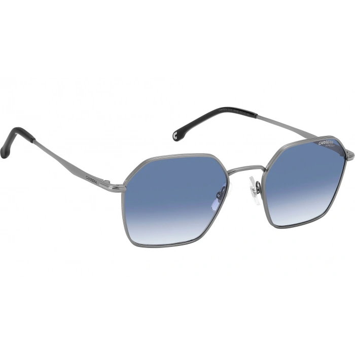 Carrera Erkek Güneş Gözlüğü - Geometrik Gümüş Metal Çerçeve Koyu Mavi Degrade Cam %100 UV Koruma CARRERA 334/S 0R81/08 52