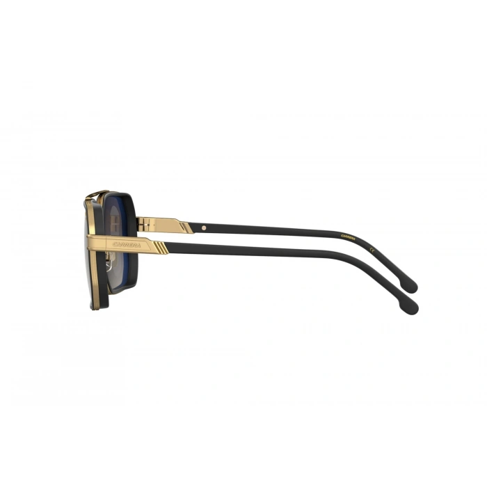 Carrera Erkek Güneş Gözlüğü - Pilot Mat Siyah Altın Metal Çerçeve Koyu Kahverengi Degrade Cam %100 UV Koruma CARRERA 1069/S I46/86 57