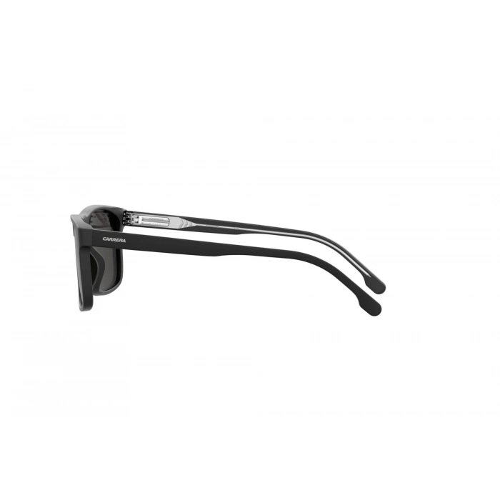 Carrera Erkek Güneş Gözlüğü - Kare Mat Siyah Kemik Çerçeve Gri Polarize Cam %100 UV Koruma C FLEX 01/G/S 003/M9 57