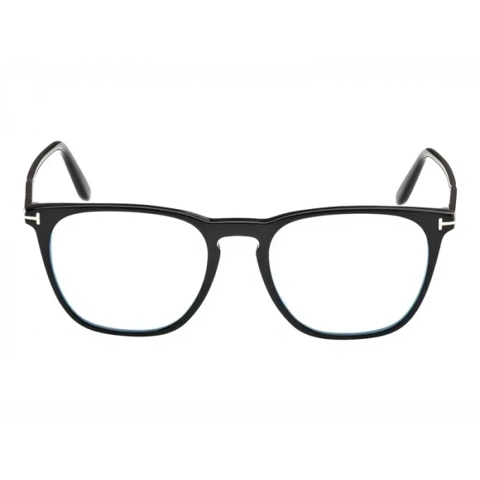 Tom Ford Numarasız Mavi Işık Korumalı Kadın Gözlük – Oval Siyah Kemik Çerçeve, Mavi Işık Filtreli Cam, UV400 Korumalı FT5937-B 001 52