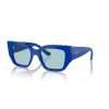 Vogue Kadın Güneş Gözlüğü - Geometrik/İrregüler Form Mavi Kemik Çerçeve Açık Azure Cam 0VO5583S