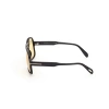 Tom Ford Unisex Güneş Gözlüğü - Parlak Siyah Kemik Çerçeve Kahverengi Cam FT0884