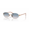 Tiffany & Co. Kadın Güneş Gözlüğü - Oval Pembe Altın Asetat Metal Çerçeve Kahverengi Degrade Mavi Cam %100 UV Koruma 0TF3104D