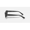 Ray-Ban Unisex Güneş Gözlüğü - Oval Siyah Kemik Çerçeve Koyu Gri Cam %100 UV Koruma 0RB4457D