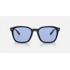 Ray-Ban Unisex Güneş Gözlüğü - Kare Siyah Kemik Çerçeve Mavi Cam %100 UV Koruma 0RB4392D