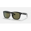 Ray-Ban Unisex Güneş Gözlüğü - Kare Siyah Kemik Çerçeve Yeşil Cam Polarize %100 UV Koruma 4260D
