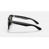 Ray-Ban Unisex Güneş Gözlüğü - Kare Siyah Kemik Çerçeve Yeşil Cam Polarize %100 UV Koruma 4260D