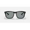 Ray-Ban Unisex Güneş Gözlüğü - Kare Siyah Kemik Çerçeve Klasik Koyu Gri Cam %100 UV Koruma RB4260D