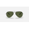 Ray-Ban Unisex Güneş Gözlüğü - Damla Gri Metal Metal Çerçeve Yeşil Polarize Cam %100 UV Koruma 0RB3025