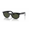 Ray-Ban Güneş Gözlüğü - Oval Siyah Propiyonat Çerçeve Yeşil Cam %100 UV Koruma 0RB2242