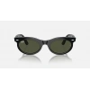 Ray-Ban Güneş Gözlüğü - Oval Siyah Propiyonat Çerçeve Yeşil Cam %100 UV Koruma 0RB2242