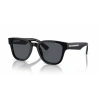 Prada Unisex Güneş Gözlüğü - Geometrik Siyah Kemik Çerçeve Füme Cam Mat UV400 0PR A04S