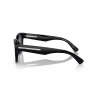 Prada Unisex Güneş Gözlüğü - Geometrik Siyah Kemik Çerçeve Füme Cam Mat UV400 0PR A04S