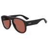 Moschino Kadın Güneş Gözlüğü - Pilot Siyah Kemik Çerçeve Pembe Cam UV400 176/S