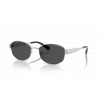 Michael Kors Kadın Güneş Gözlüğü - Oval Gümüş Metal Çerçeve Koyu Gri Cam UV400 0MK1161 189387 56