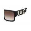 Marc Jacobs Unisex Güneş Gözlüğü - Dikdörtgen Siyah Kemik Çerçeve Kahverengi Degrade Cam UV400 MARC 739/S 80S/HA 54