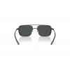 Emporio Armani Erkek Güneş Gözlüğü - Pilot Siyah Metal Çerçeve Füme Cam %100 UV Koruma 0EA2162 300187 54