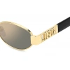 Dsquared2 Erkek Güneş Gözlüğü - Oval Altın Metal Çerçeve Gri Polarize Aynalı UV400 Cam %100 UV Koruma D2 0155/S /SE 00053JO 53