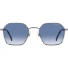 Carrera Erkek Güneş Gözlüğü - Geometrik Gümüş Metal Çerçeve Koyu Mavi Degrade Cam %100 UV Koruma CARRERA 334/S 0R81/08 52