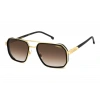 Carrera Erkek Güneş Gözlüğü - Pilot Mat Siyah Altın Metal Çerçeve Koyu Kahverengi Degrade Cam %100 UV Koruma CARRERA 1069/S I46/86 57